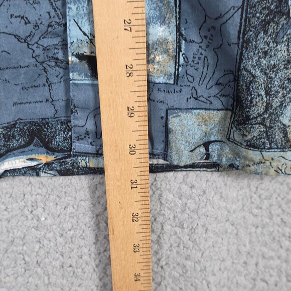 Field & Stream Shirt Mens Size XL Blue Vintage Marlin Sea Fish All Over Print - Picture 9 of 14